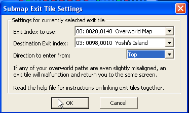exit path tile settings